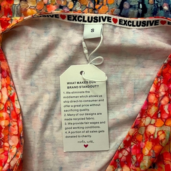 Summer V-Neck Sleeveless Dress/Coverup - Picture 3 of 3